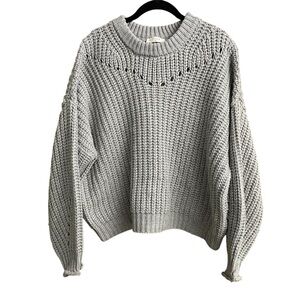 Elodie Light Gray Knit Sweater